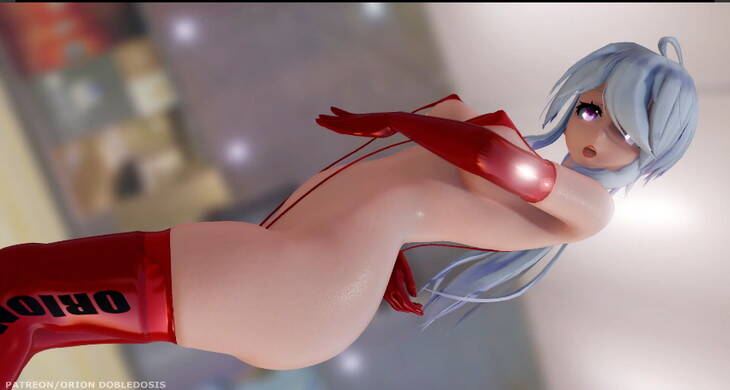 [MMD]HAKU Red Suit (弱音ハク) – Berry Good (베리굿) – Mellow Mellow 【ニコニコ】