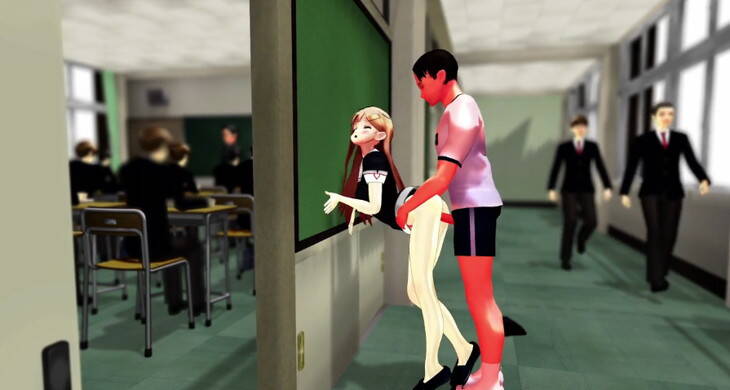 性処理用女生徒 ３限 【Iwara】