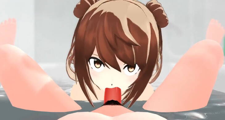 お風呂フェラ満潮ちゃん 【Iwara】