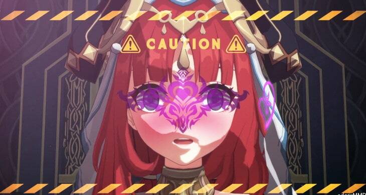 【Genshin】洗脳ニィロウ「ガニ股ちん媚び挑発ダンス」改変/Brainwashed Nilou 【Iwara】