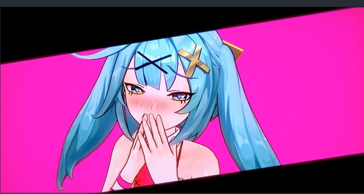 初音ミクバニー動画のスクリーンショット
