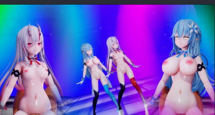 あやめとラミィのエロダンススクリーンショット