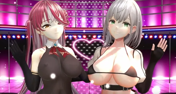ノエルとマリンの腰ふりダンス