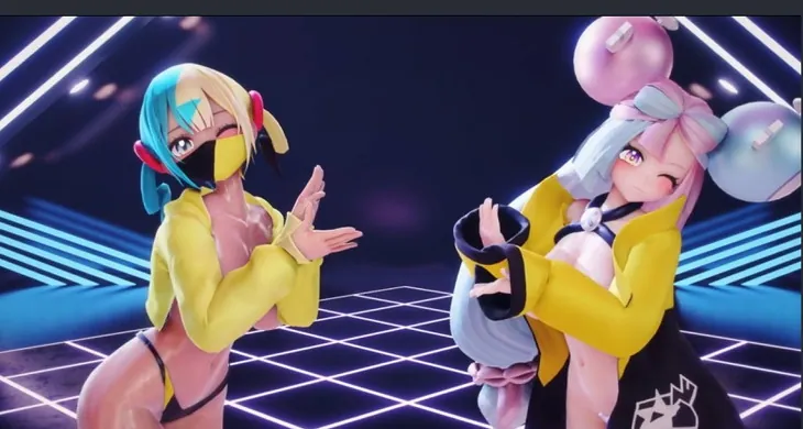 カナリィとナンジャモのエロダンス