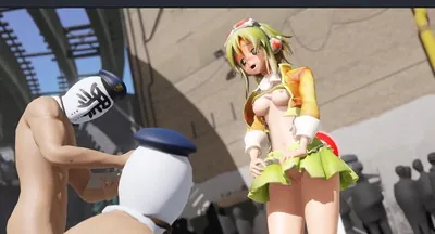 GUMIとIAのエロ標識ダンス